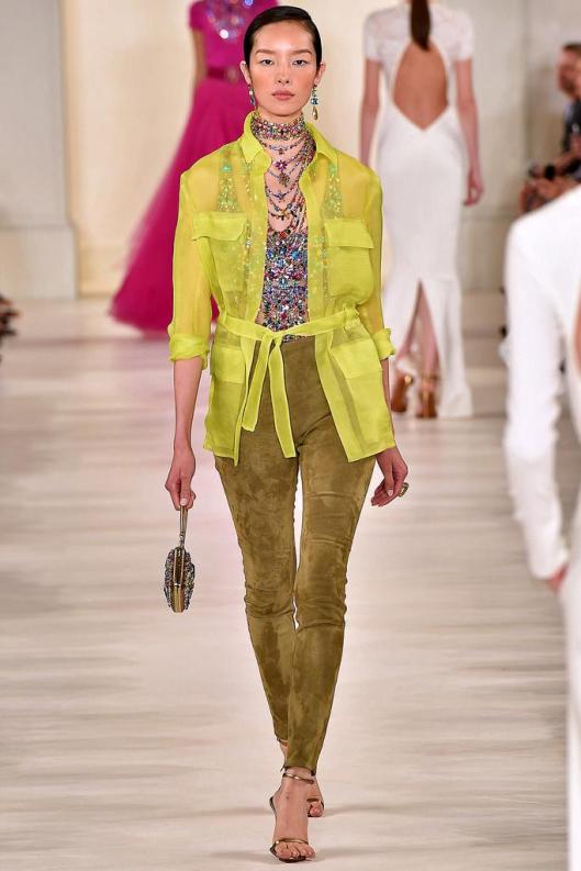 Ralph Lauren Spring 2015 Ready to Wear: Classics and colorful jewelry – so luxurious!